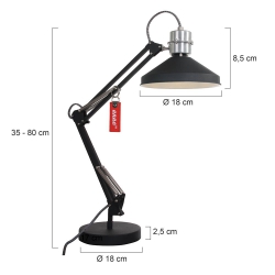 Anne Lighting Tischleuchte Zappa 7702ZW