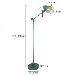 Anne Lighting Stehleuchte Dolphin 1325G