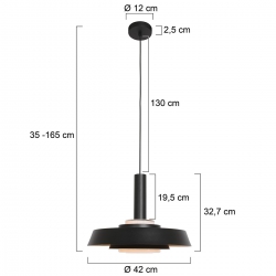 Anne Lighting Pendelleuchte Flinter 3328ZW