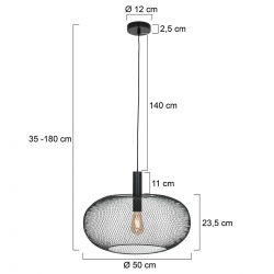 Anne Lighting Pendelleuchte Cloud 3331ZW