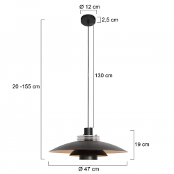 Anne Lighting Pendelleuchte Flinter 3330ZW