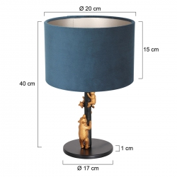 Anne Lighting Tischleuchte Animaux Leuchtenfuß / Armatur 3127ZW Ohne Schirm