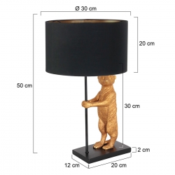 Anne Lighting Tischleuchte Animaux 3126ZW