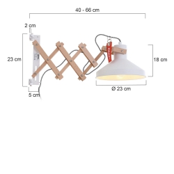 Anne Lighting Wandleuchte Woody 7900BE