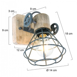 Anne Lighting Wandleuchte Geurnsey 1578GR 1578G 1578W