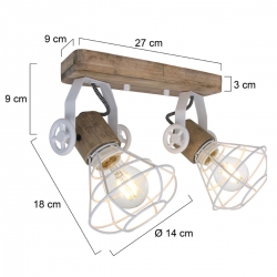 Anne Lighting Deckenleuchte Geurnsey 1579GR 1579G 1579W