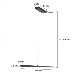 Mexlite Lighting Pendelleuchte Danske 2745ZW