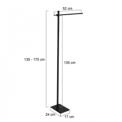 Mexlite Lighting Stehleuchte Stekk 2690ZW