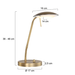 Mexlite Lighting Tischleuchte Eloi 1315BR