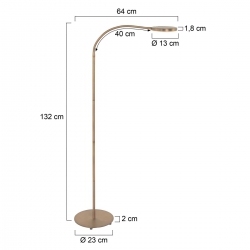 Mexlite Lighting Stehleuchte Platu 3351BR