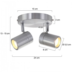 Mexlite Lighting Deckenleuchte Upround 2487ST IP44