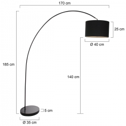 Mexlite Lighting Stehleuchte Solva 7976ZW