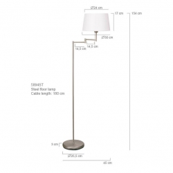 Mexlite Lighting Stehleuchte Nouveau / Bella 5894ST