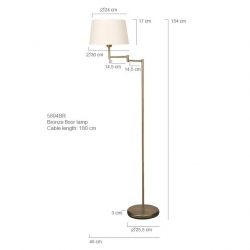 Mexlite Lighting Stehleuchte Nouveau / Bella 5894BR