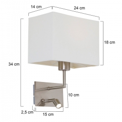 Mexlite Lighting Wandleuchte Nouveau / Bella 1472ST