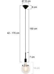 Mexlite Lighting Pendelleuchte Minimalics 2701ZW