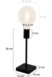 Mexlite Lighting Tischleuchte Minimalics 2702ZW