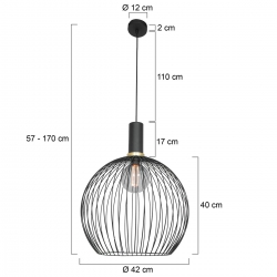 Mexlite Lighting Pedelleuchte Aureole 3068ZW