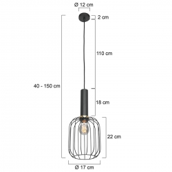 Mexlite Lighting Pendelleuchte Aureole 3069ZW