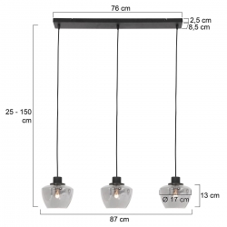 Mexlite Lighting Pedelleuchte Noirver 3350ZW