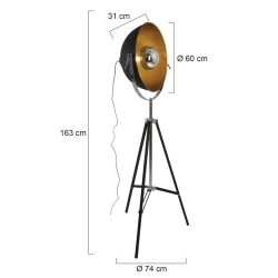 Mexlite Lighting Stehleuchte Eelco 7679ZW