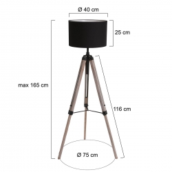 Mexlite Lighting Stehleuchte Triek 7175ZW