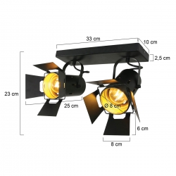 Mexlite Lighting Deckenleuchte Carré 7997ZW