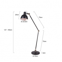 Mexlite Lighting Stehleuchte Cera 7646ZW