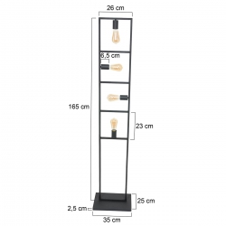 Mexlite Lighting Stehleuchte Racky 2982ZW