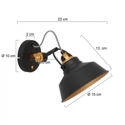 Mexlite Lighting Wandleuchte Nové 3087ZW