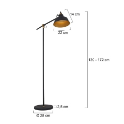 Mexlite Lighting Stehleuchte Nové 1322ZW