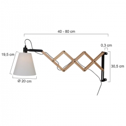 Mexlite Lighting Wandleuchte Dion 8852BE