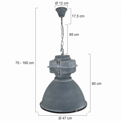 Mexlite Lighting Pendelleuchte Densi 7779GR