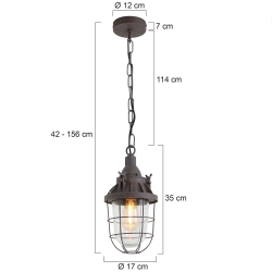 Mexlite Lighting Pendelleuchte 7890B 7890GR