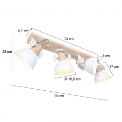 Mexlite Lighting Deckenleuchte Gearwood 2729