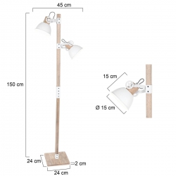 Mexlite Lighting Stehleuchte Gearwood 2666