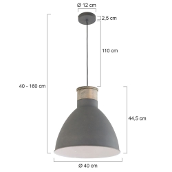 Mexlite Lighting Pedelleuchte Metta 7889GR