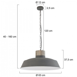 Mexlite Lighting Pendelleuchte Metta 7888GR