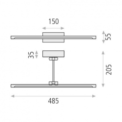 ACB Wandleuchte DARIO A379510NS