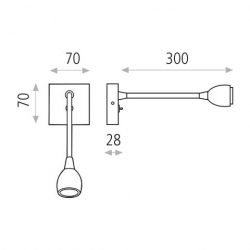 ACB Wandleuchte FLEX A167361