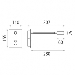 ACB Wandleuchte SENDA A38350
