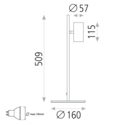 ACB Tischleuchte GINA S3874080B & S3874080N