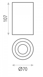 ACB Deckenstrahler DSETA P34061B