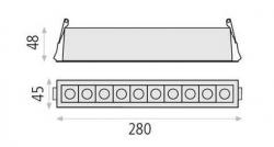 ACB Deckeneinbaustrahler TANGO E376810B