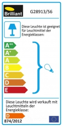 Brillant KOS Deckenstrahler rostbraun Serie34