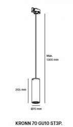 Milan Kronn 6240 6241 4241 3240 3241 4242 Schienen Pendelleuchte