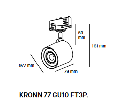 Milan Kronn 3242 3243 4244 6242 6243 4243 Schienenstrahler