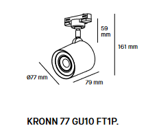 Milan Kronn 3242 3243 4244 6242 6243 4243 Schienenstrahler